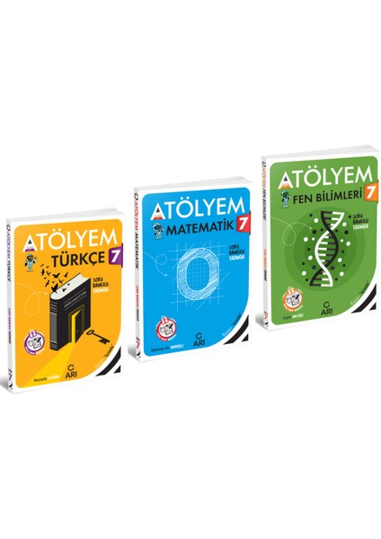 7.Sınıf Atölyem Seti - Türkçe + Matematik + Fen Bilimleri