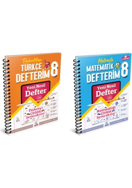 8.Sınıf Defterim Seti - Türkçe + Matematik