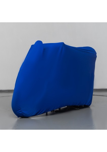Rks Dark Blue 50 Motosiklet Brandası Mavi Penye Örtü Motor Brandası