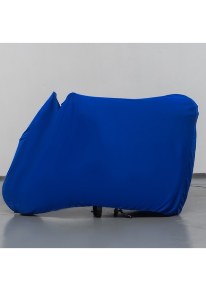 Rks Dark Blue 50 Motosiklet Brandası Mavi Penye Örtü Motor Brandası