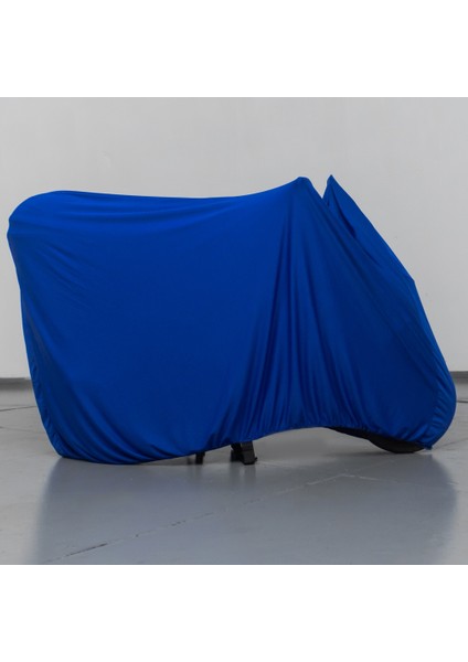 Rks Dark Blue 50 Motosiklet Brandası Mavi Penye Örtü Motor Brandası