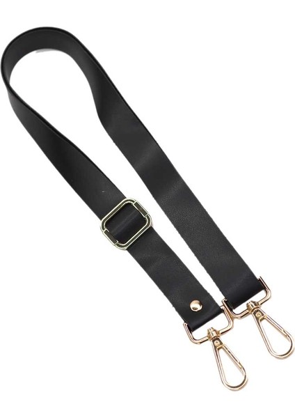 Gold Kancalı Ayarlanabilir Çanta Askısı - Siyah
