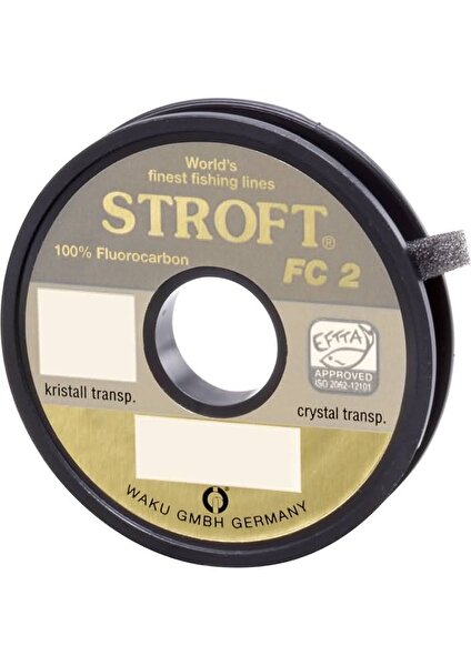 %100 Flourocarbon Misina Alman Kalitesi Stroft Fc2 50MT Ölçüleri 0,30MM