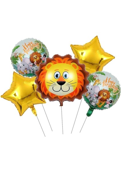 Aslan Kafalı Safari Balon Set