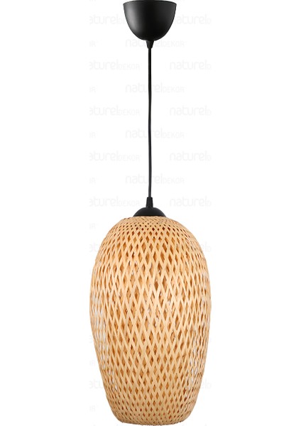 Bohem Bambu Boja Pendant Sarkıt Avize Lamba 23 cm - Iskandinav, Modern, Bohem, Rattan Aydınlatma