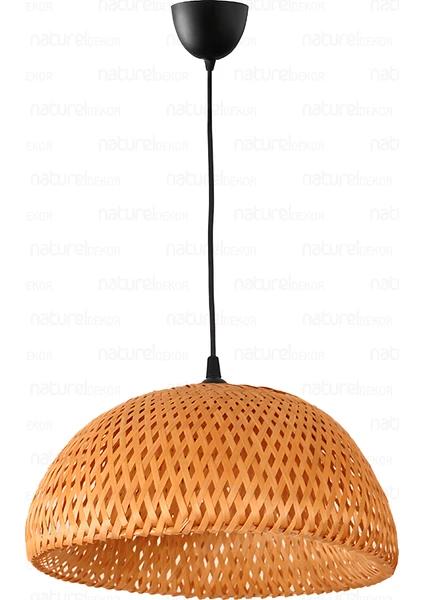 Bohem Bambu Boja Pendant Sarkıt Avize Lamba 35 cm - Iskandinav, Modern, Bohem, Rattan Aydınlatma