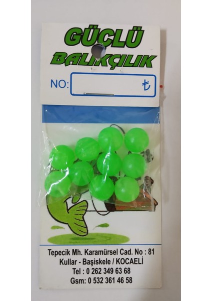 Renkli Silikon Boncuk 8mm 10’lu Paket Renk:sarı