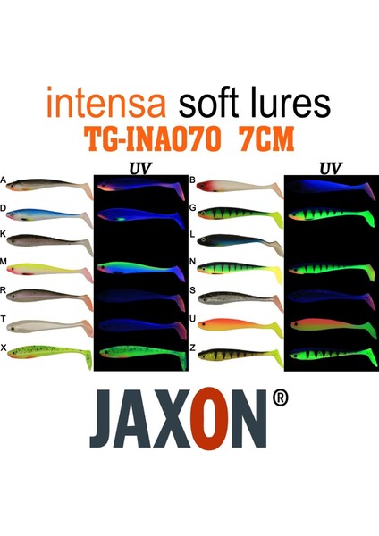 Silikon Balık Jaxon Gummy Intensa TG-INA070 7cm 5’li Pk Renk:n