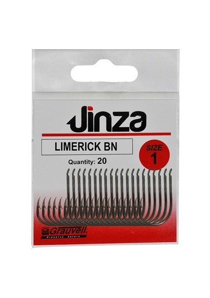 57030 Limerik Bn Siyah Olta Iğnesi 20’li Paket No:1