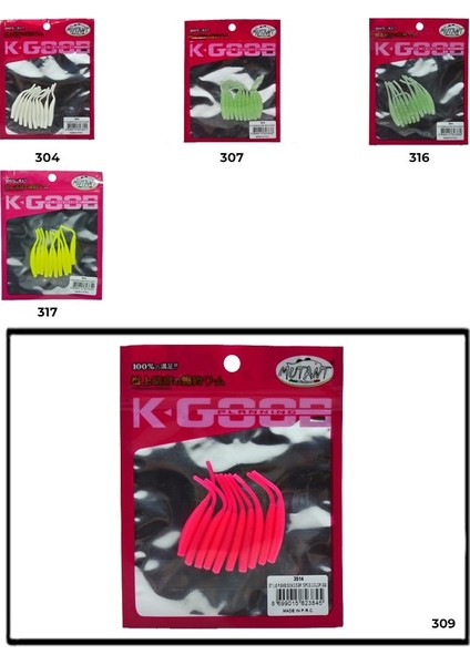 3514 Style Pigme 5cm Aromalı Lrf Silikon Suni Yem 10’lu Paket RENK:309