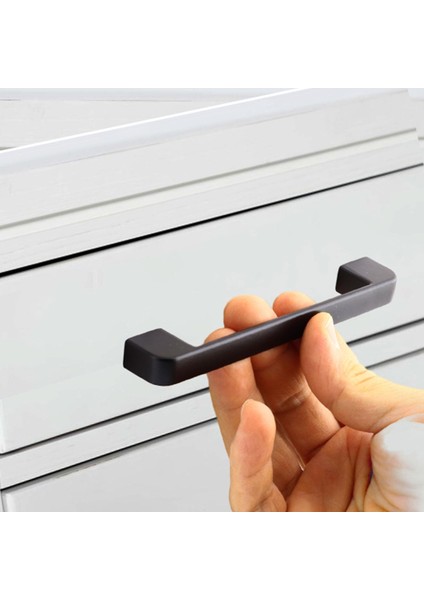 Gölcük Oval (128 mm - 12.8 cm) Siyah Metal Mobilya Mutfak Dolabı Çekmece Dolap Kapak Kulpu Kulbu Kulpları modelleri