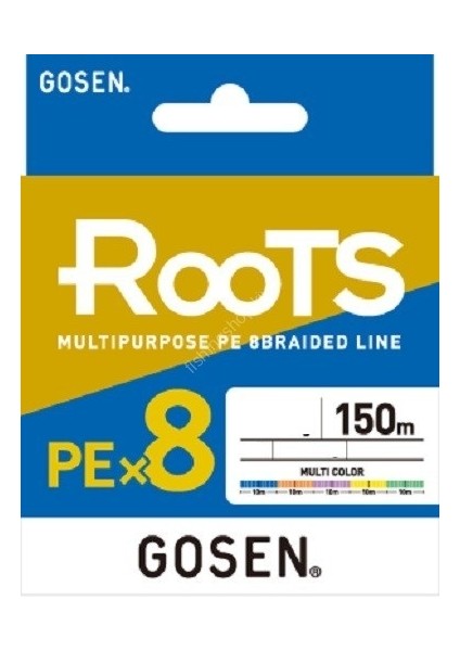 X8 Roots Pe 1.5 0,216MM 8 Kat Örgü Spin Ip Misina 150MT Multicolor