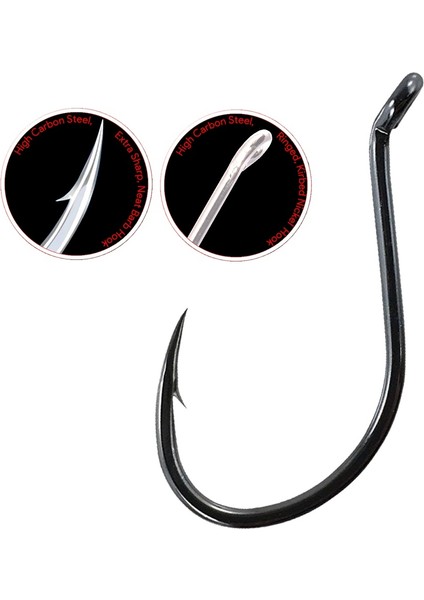 9950 Octopus Beak Black Büyük Beden Olta Iğnesi No:7/0 modelleri