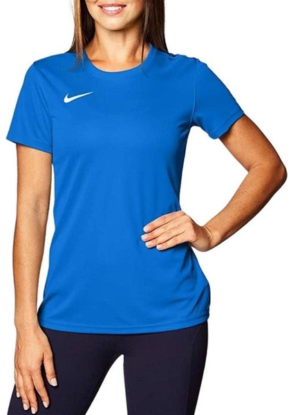 W Dry Park Vıı Jsy Ss Kadın Mavi Tshirt BV6728-463 V2