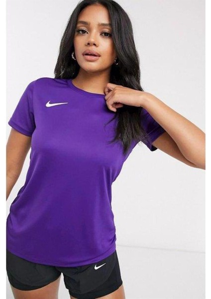 W Dry Park Vıı Jsy Ss Kadın Mor Tshirt BV6728-547 V1