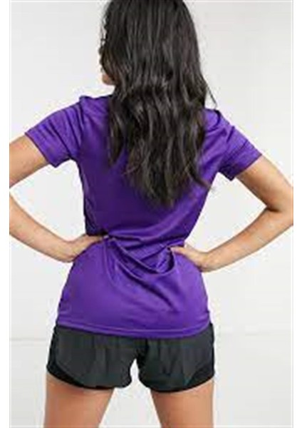 W Dry Park Vıı Jsy Ss Kadın Mor Tshirt BV6728-547 V1