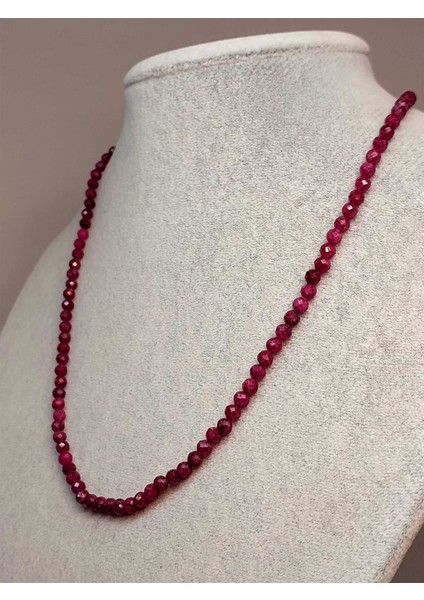 Yakut Taşı Faset Kesim 4mm Kolye (Sabit Klipsli) fırsatları