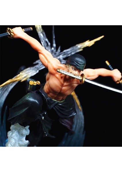 Anime One Piece Zoro Değişim Kafa Karakter Figür Oyuncak 18 cm modelleri