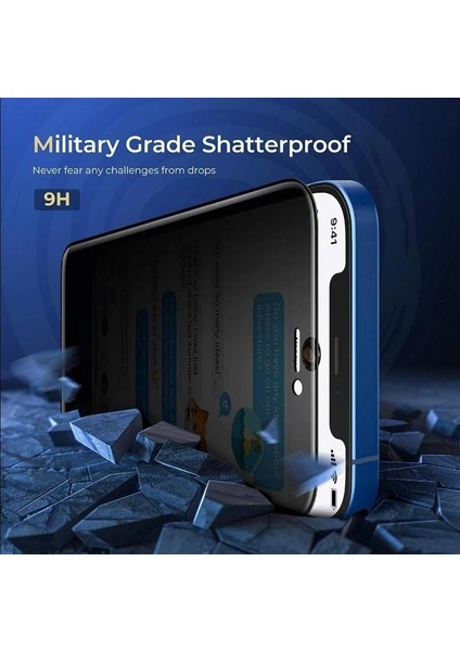 iPhone 14 Pro Uyumlu Anti Statik Privacy Gizleyen Hayalet Temperli Cam Ekran Koruyucu modelleri