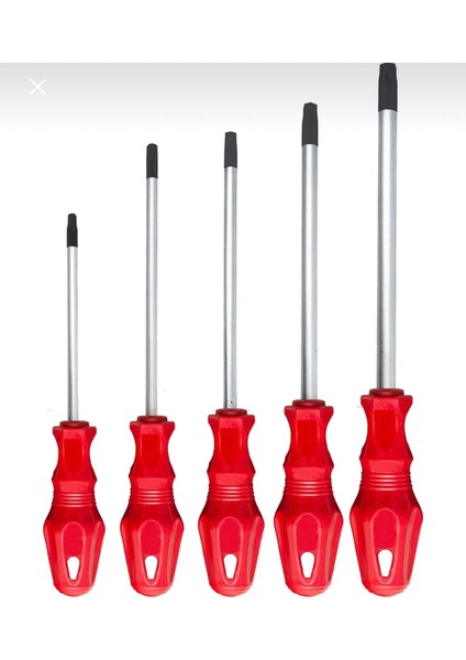 5 Parça Torx Tornavida Seti (T-15,t-20,t-25,t-30-T-40)