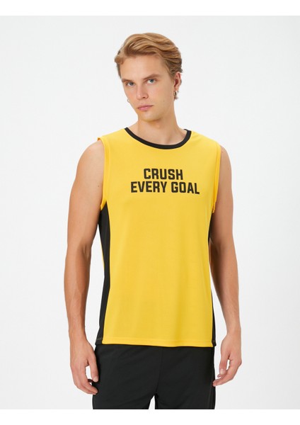 Kolsuz Tişört Bisiklet Yaka Slogan Baskılı modelleri