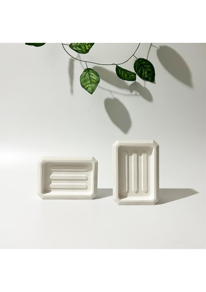 Dekoratif Beton Sabunluk / Sunumluk Seti