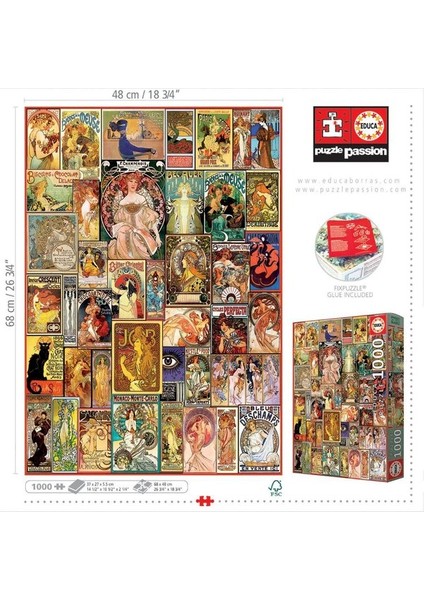 1000 Collage Art Nouveau Fsc(R fiyatları