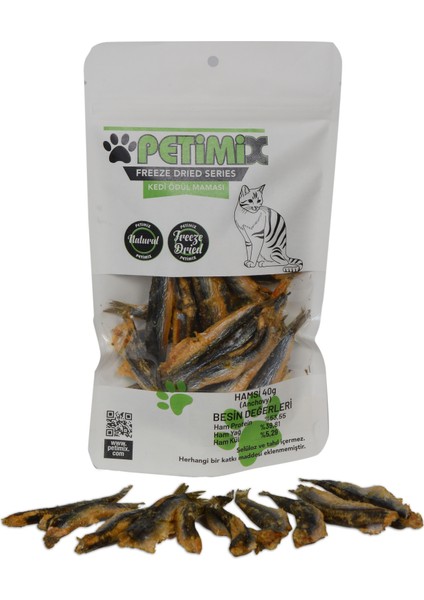 Freeze Dry HAMSI40G Kedi Ödül Maması