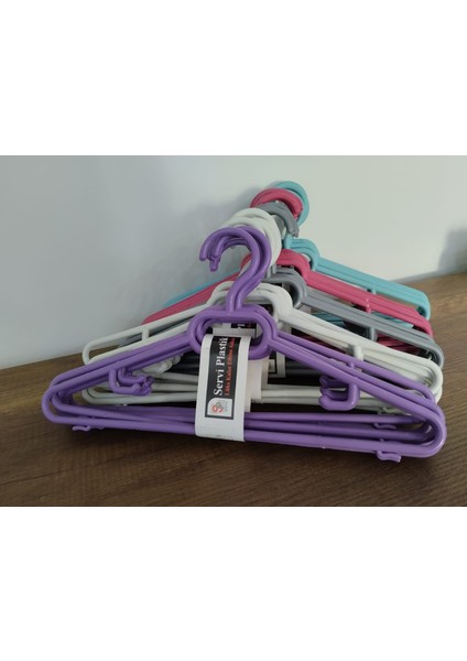 Plastik Elbise Askısı 6 Adet
