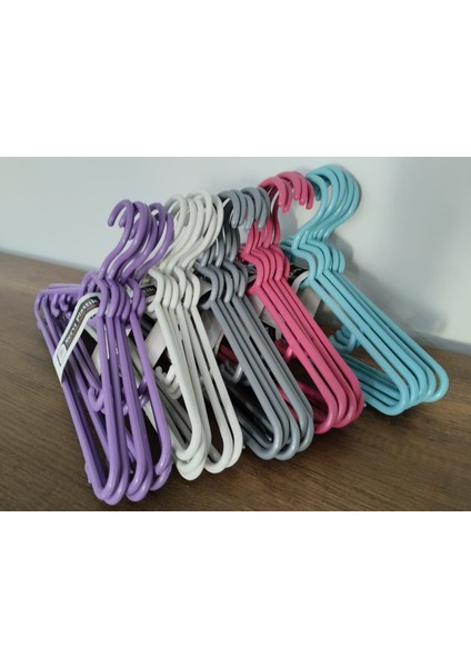 Plastik Elbise Askısı 6 Adet