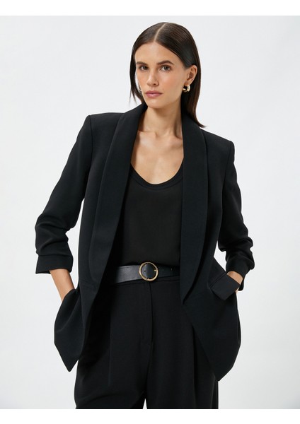 Basic Blazer Ceket Kapaklı Cepli modelleri