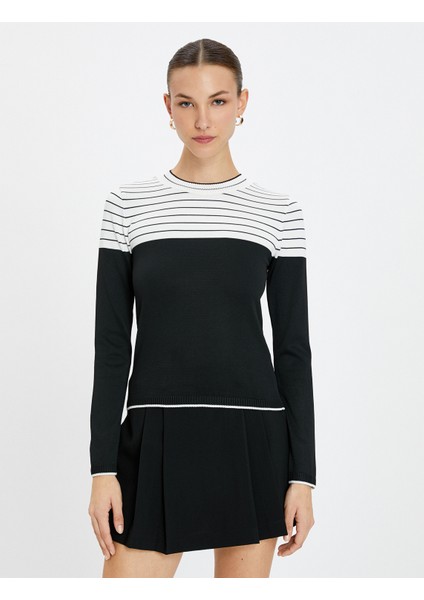 Triko Kazak Bisiklet Yaka Uzun Kollu modelleri