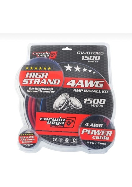 KIT025 4AWG Pro Kablo Seti