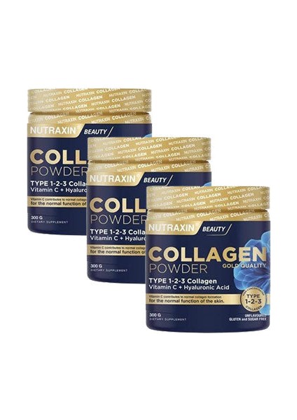 Collagen Powder Gold Quality 300 gr 3'lü Paket