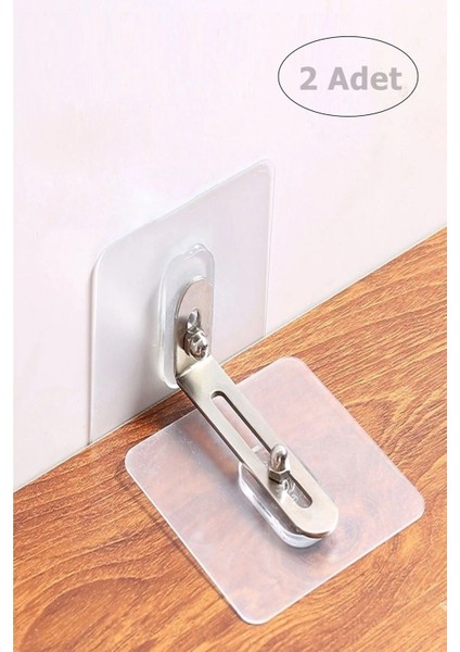 2 Adet Eşya Sabitleyici Askı Vidalı Aparat Ultra Dayanıklı Çivisiz Duvarı Delmeden Ayarlanabilir fırsatları