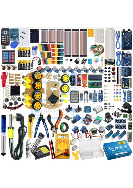 Arduino Mega Premium Pro Plus Sensör Eğitim Seti