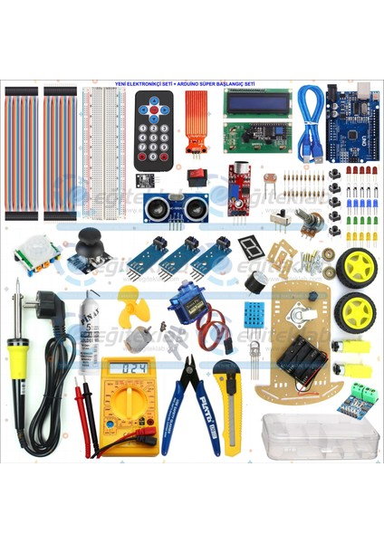 Elektronikçi Seti + Arduino Süper Başlangıç Seti