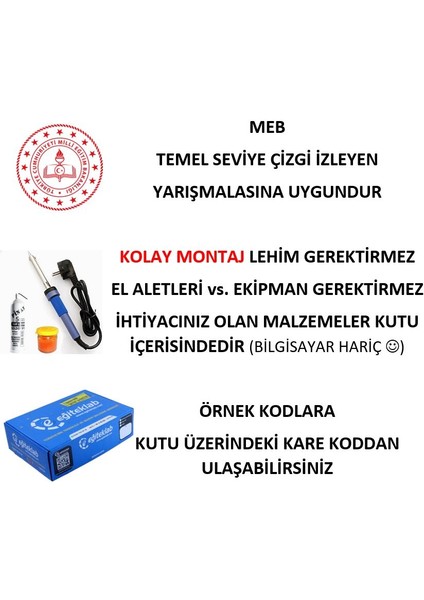 2WD Multitron Araç Kiti V1çizgi Izleyen Engelden Kaçan Bluetooth (Demonte)