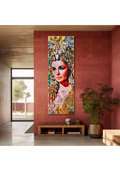 Kleopatra Kolaj Grafiti Modern Kanvas Tablo