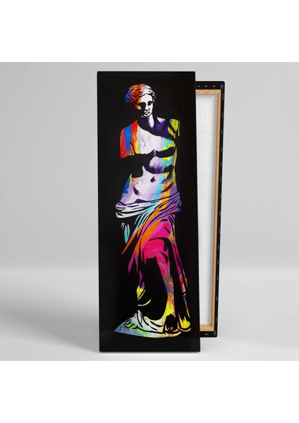 Mitolojik Heykel Renkli Boyalar Modern Sanat Dekorasyon Kanvas Tablo