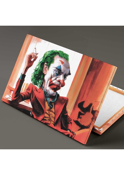 Joker Ilüstrasyonu Gotham City Efsane Film Kanvas Tablo