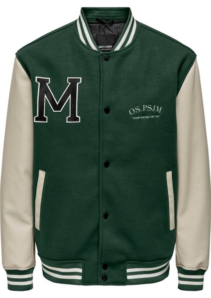 Only & Sons Onsjay Varsıty 23 Jacket Otw Yeşil modelleri