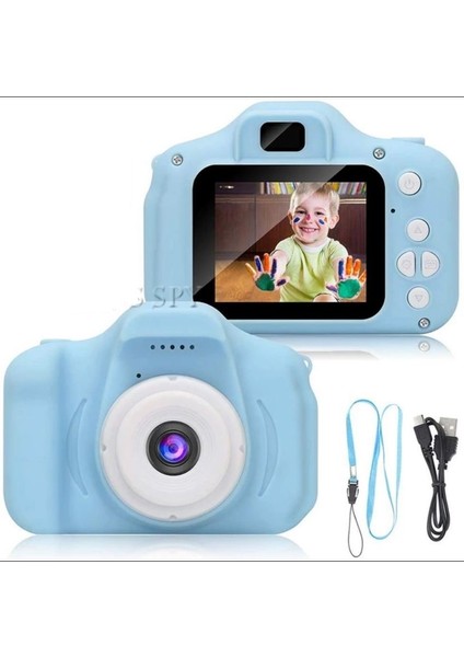 Cadde Outlet Dijital Fotoğraf Makinesi Çocuk Mini 1080P Hd Kamera Selfie Cocukfoto