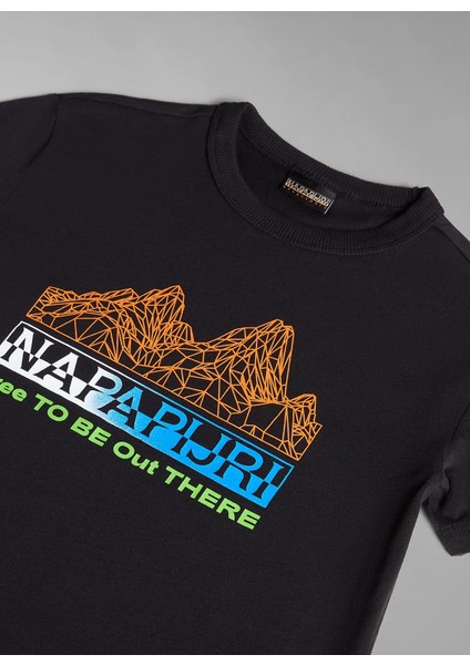 Siyah Erkek Çocuk T-Shirt NP0A4HGN0411 K S-Fujı