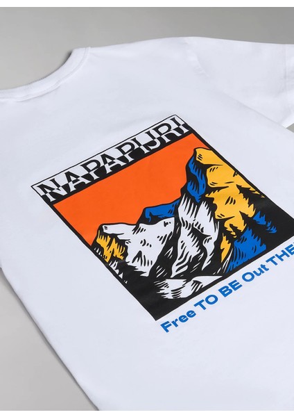 Beyaz Erkek Çocuk T-Shirt NP0A4HGN0021 K S-Fujı modelleri
