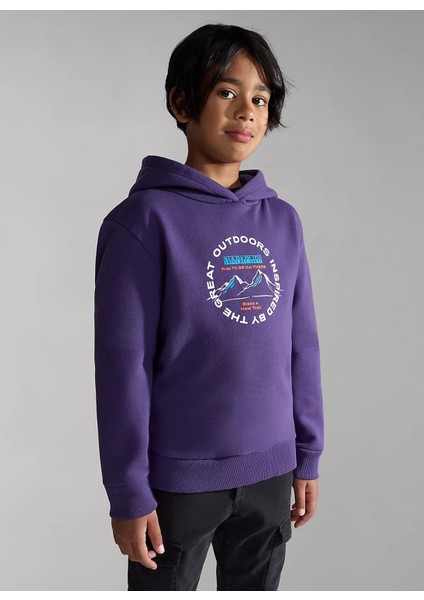 Kız Çocuk Mor Sweatshırt NP0A4HGBV061 K B-Fujı H