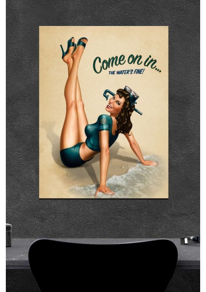 Come On In Ahşap Poster (27X18)