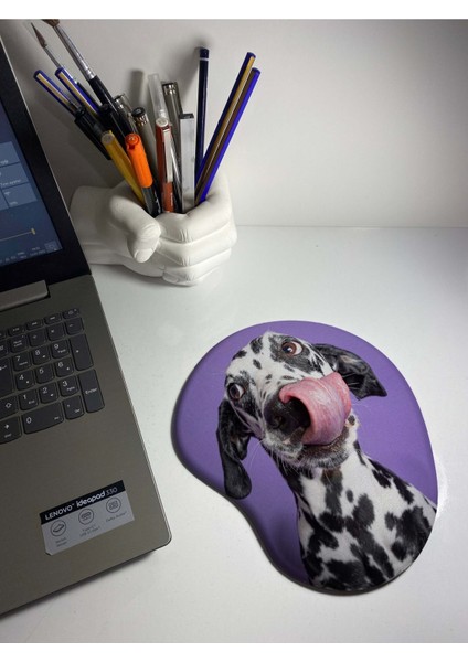 Dalmaçyalı Köpüş Baskılı Bilek Destekli Mouse Pad