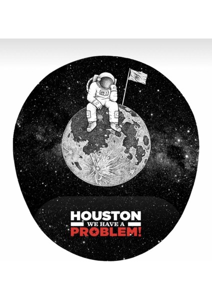 Houston Bir Sorunumuz Var Bilek Destekli Mousepad