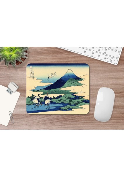 Hokusai Umegawa In Sagami Province 17 x 21 cm Mouse Pad